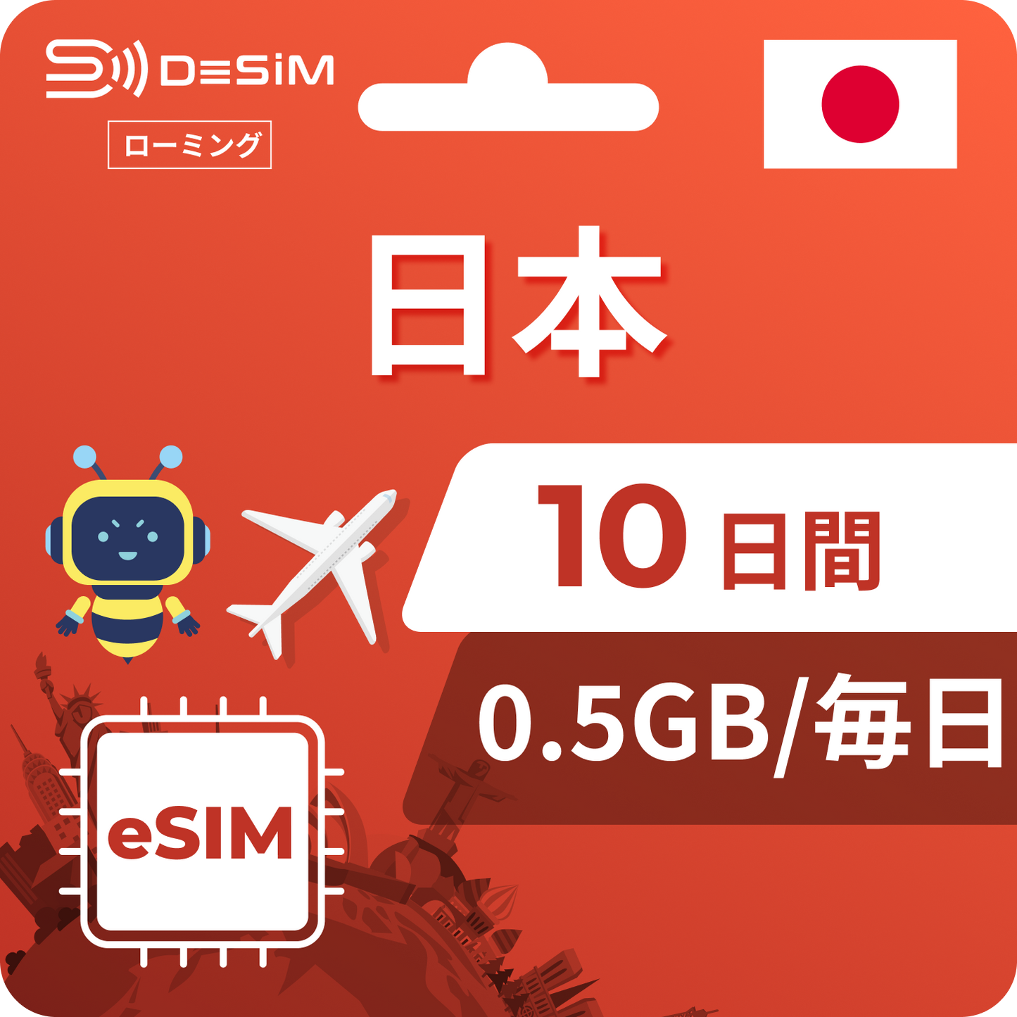 日本eSIM 10日間