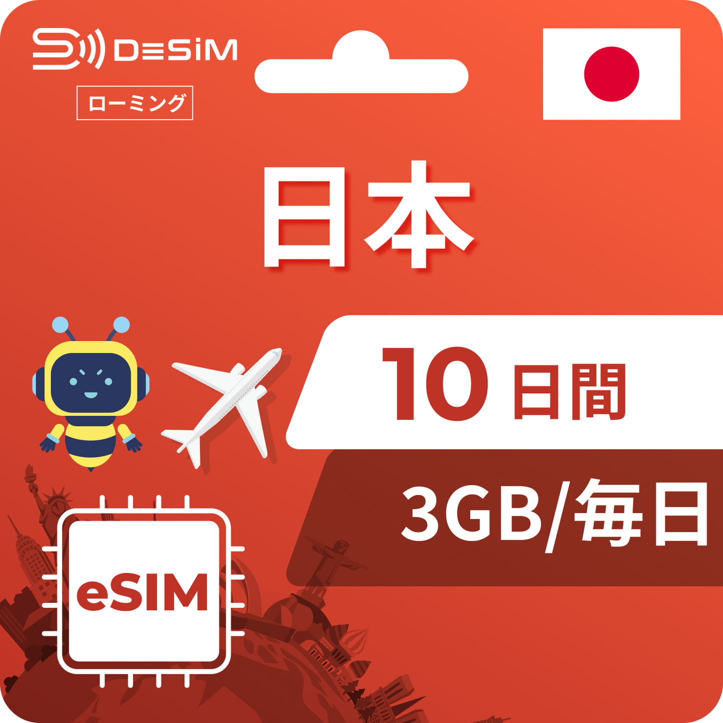 日本eSIM 10日間