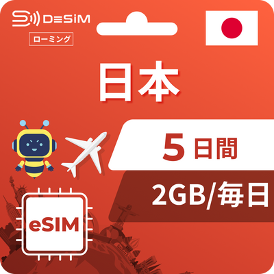 日本eSIM 5日間