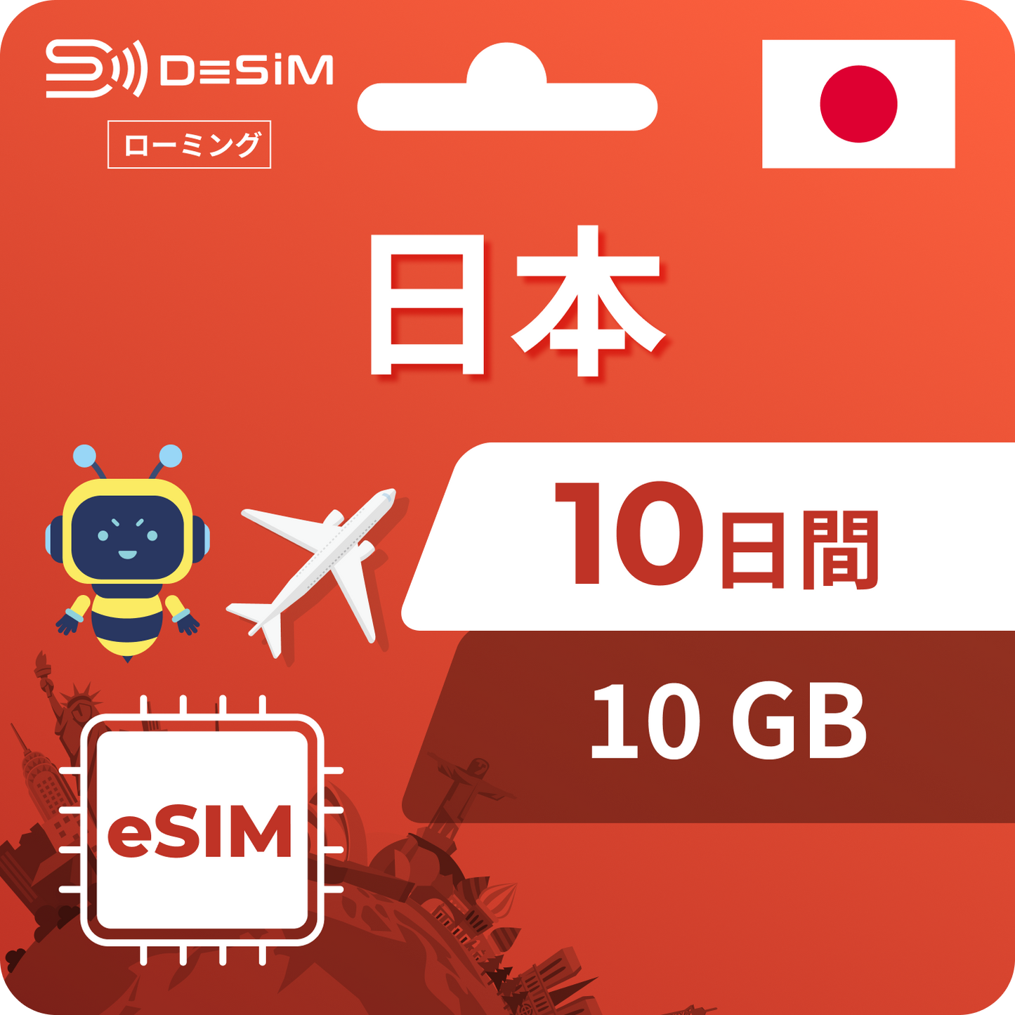 日本eSIM 10日間
